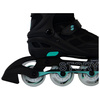 Story Midnight Adjustable Inline Skates Black-Mint LED