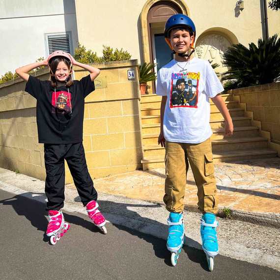 Story Blaster Inline Skates patine cu rotile reglabile Roz
