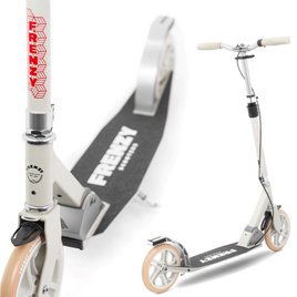 Frenzy 205mm Dual Brake V4 Recreational City Scooter Cream 