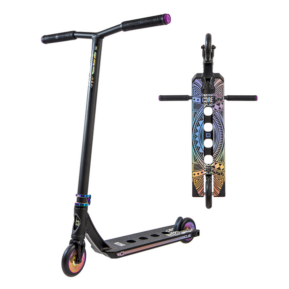 Trotinetă Freestyle CORE CL1 Complete Stunt Scooter Negru-Neochrome înălțime 85 cm
