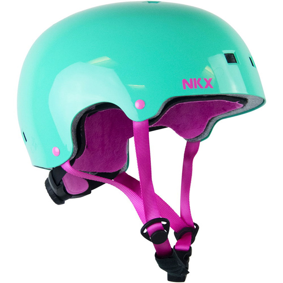 NKX Brain Saver Cască de skateboard Roz mentă