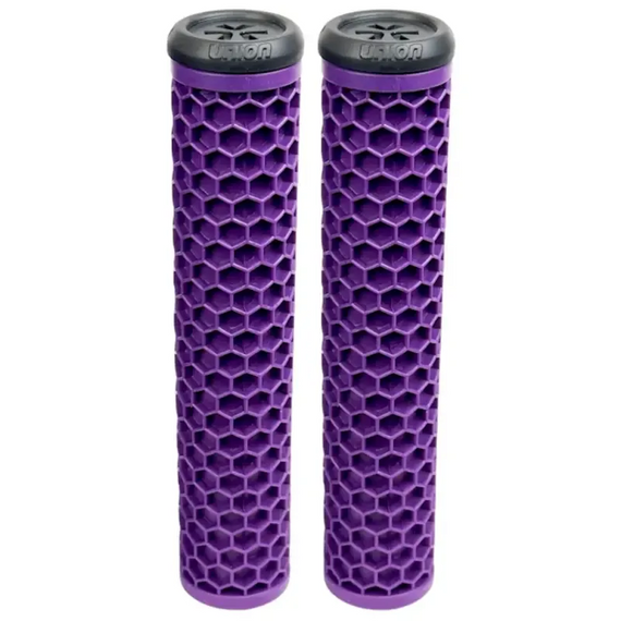 Union Honeycomb Soft Grips Performance Scooter Grips Purple 155 mm