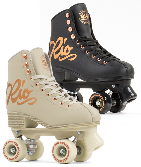 RIO ROLLER ROSE QUAD SKATES Cream patine cu rotile