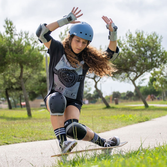 NKX Brain Saver Cască de skateboard Roz mentă