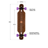 Longboard încărcat Tan Tien 39" Flex 1