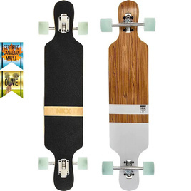 Drop-Thru Longboard pentru începători NKX Canadiens Olive Longboard 38.58"
