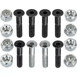 Montat NKX Skateboard 1" Negru - Argint