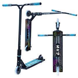 Scuter de performanță NKD Extreme Wys negru și argintiu. 91 cm