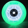 Glowing Story Inline Skates Wheels Mint LED 64 mm (8 buc).)