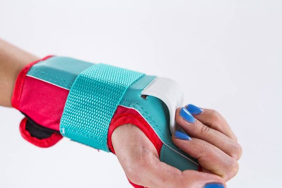 RIO ROLLER Triple Pad Protectors Set S Negru și roz