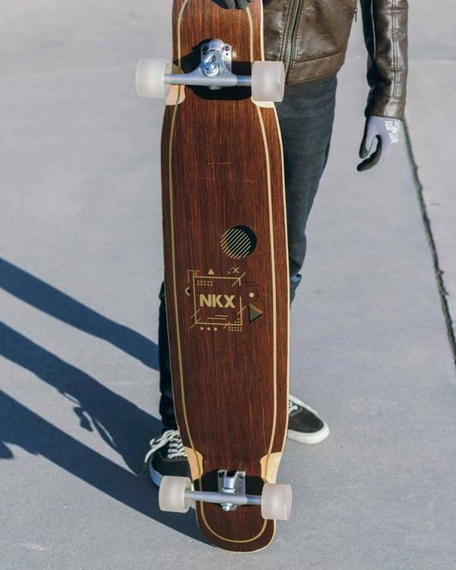 Longboard pentru dansatori NKX Geometric Gold 122 cm