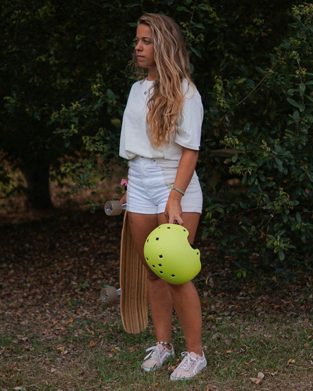 NKX Brain Saver Skateboard Helmet Verde lime