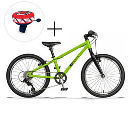 Superlekki rower dla dzieci KUbikes 20L Zielony