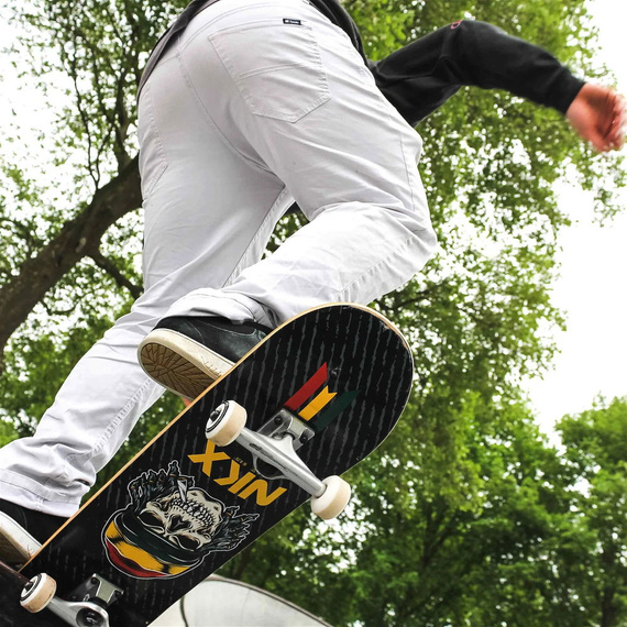Completați NKX Rasta Royal Series Skateboard Skull 8.25"