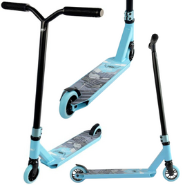 Flyby Lite V2 Complete Pro Scooter negru/albastru 80 cm Scooter de performanță