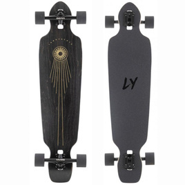 Longboard LandYachtz Battle Axe Space Rock negru 96.5 cm