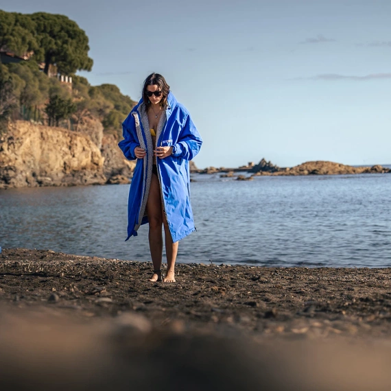 Poncho Poncho Jachetă Story Change Robe Albastru
