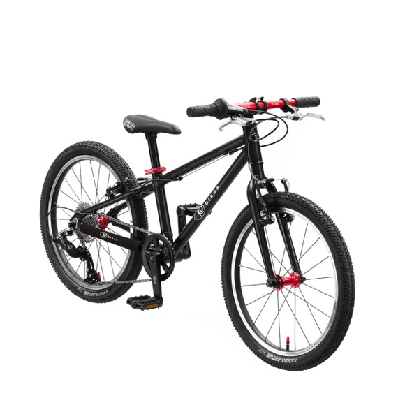 KUbikes 20L bicicletă superușoară pentru copii Negru și roșu