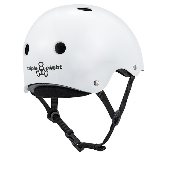 Kask Triple Eight Deep Cover Biały Połysk