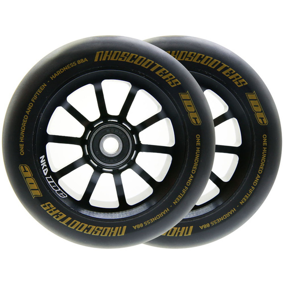 NKD IDC Stunt Scooter Roți negru și galben 115 mm