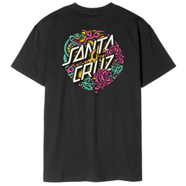 SANTA CRUZ Dressen Rose Crew Two T-Shirt Negru