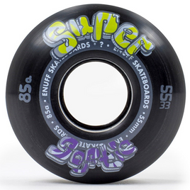 ENUFF Super Softie Skateboard Wheels 55 mm Negru