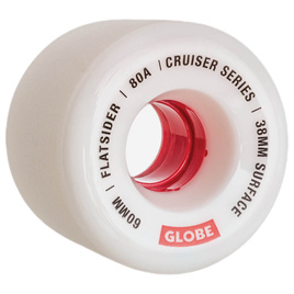GLOBE Flatsider Skateboard Cruiser Wheels alb/roșu 60 mm
