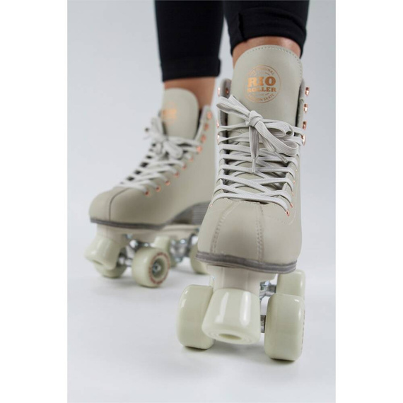 RIO ROLLER ROSE QUAD SKATES Cream patine cu rotile