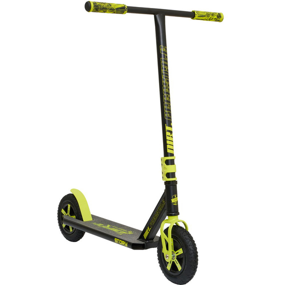 Off-road Story Dirt Freestyle Scooter negru și galben 89.9 cm