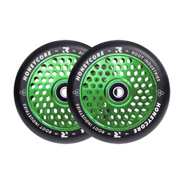 Root Industries Honeycore Black Pro Scooter Wheels 2-Pack Green 110 mm (2 buc).)