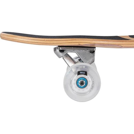 Longboard pentru dansatori NKX Geometric Olive Pink 112 cm