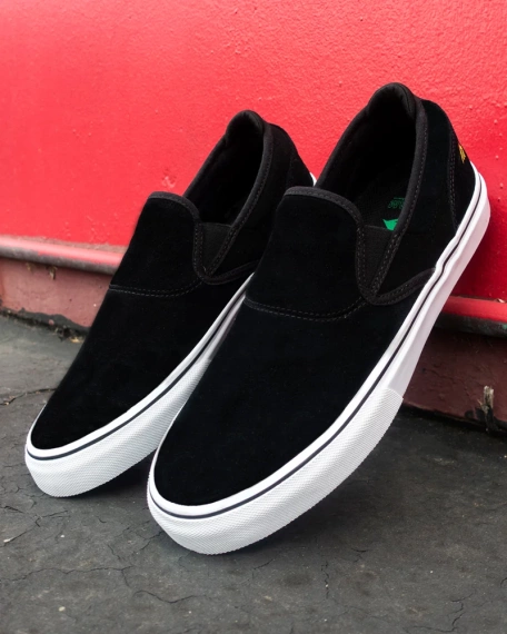 Pantofi EMERICA Wine G6 Slip-On negru/alb/dorat