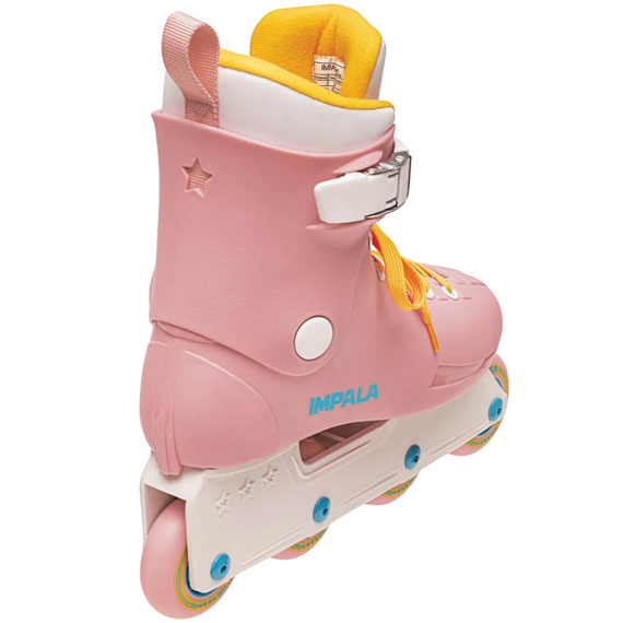 Impala Lightspeed Inline Skate role recreaționale roz și galben