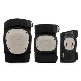 REKD Shield Triple Pad Protectors Set negru și bej