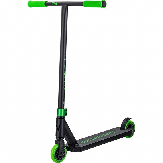 NKD Următoarea generație verde-negru de înaltă performanță din aluminiu scuter ușor pentru călăreți tineri. 79,4 cm
