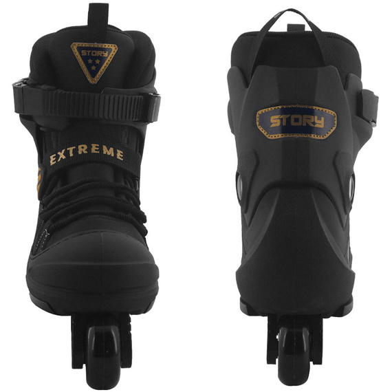 Patine Story Inline Aggressive Negru și auriu