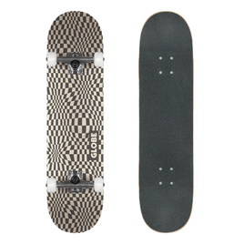 GLOBE G0 Checked Out Skateboard - Negru/Off-White 8.0"