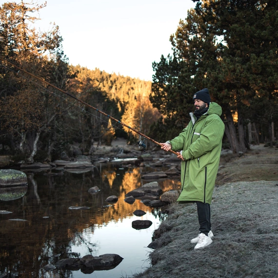 Poncho Poncho Jacket Story Change Robe Olive
