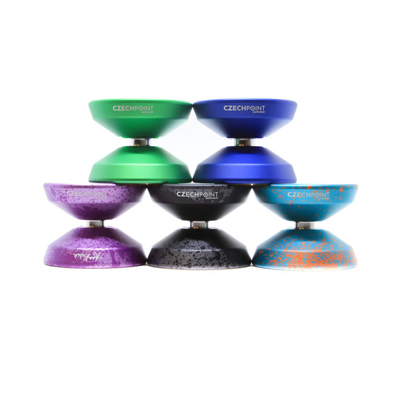 Yoyo pentru avansați YoYoFactory Czech Point Pivot Turquoise-orange