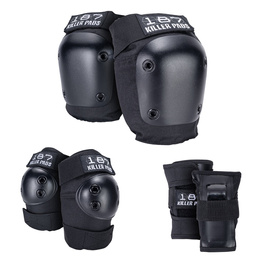 187 Killer Pads Șase pachete de protecție Set negru