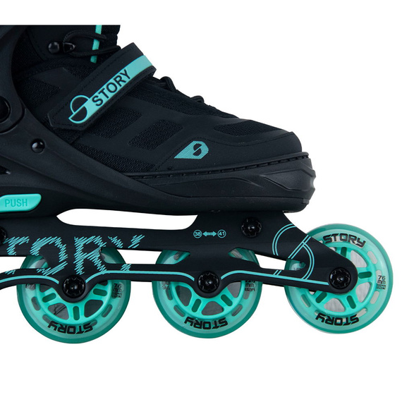 Patine în linie Story Fusion ajustabile Mint