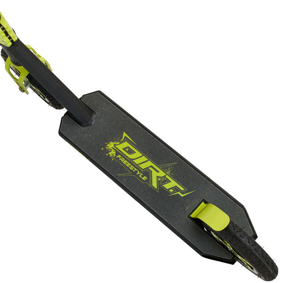 Off-road Story Dirt Freestyle Scooter negru și galben 89.9 cm