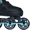 Patine în linie Story Midnight ajustabile Black-Mint
