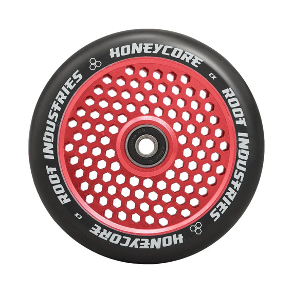 Root Industries Honeycore Black Pro Scooter Wheels 2-Pack Red 120 mm (2 buc).)