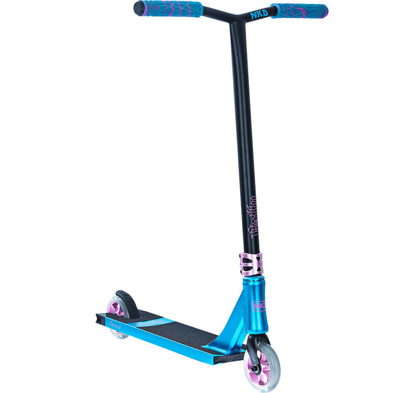 Scuter de performanță NKD Rally V4 XS Black Teal wys. 73 cm