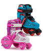 Patine quad pentru copii SFR Stomper ajustabile Albastru și negru