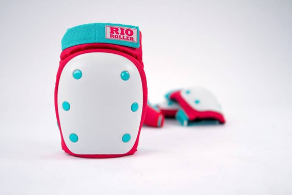 RIO ROLLER Triple Pad Protectors Set S Negru și roz