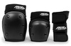 REKD Heavy Duty Triple Pad Protectors Set Negru