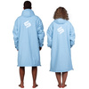 Poncho Poncho Jacket Story Change Robe Baby Blue Albastru deschis