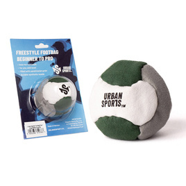 Urban Sports Footbag (Nubuck Amara sintetic) 6 panouri alb-gri-turcoaz închis